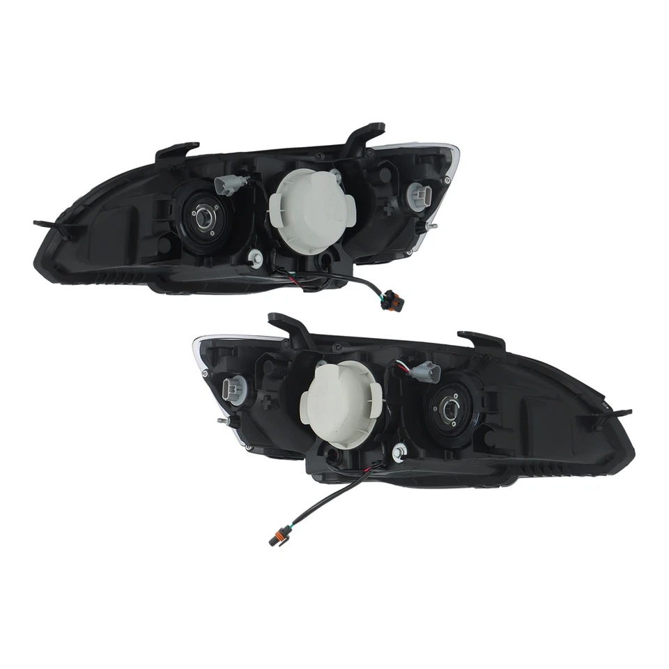 Projector Headlight For Subaru Legacy/Outback 2005-2006-2007 Pair Halogen Black - Image 4 of 4