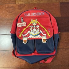 Vintage 1992 Sailor Moon Backpack Bag Toei Anime Red Star Heart Rare HTF B32