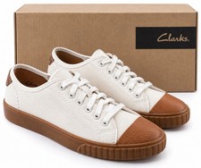 Clarks Nathan Craft Herren Sneaker Low Top EU 41 UK 7 Beige/Braun