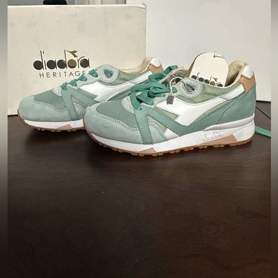 NIB Diadora Heritage N9000 Italia Sneakers | Made in Italy | Mint Green 6
