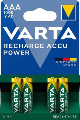 4x Varta Akku 1000mAh Ready2Use vorgeladen AAA Micro 1,2V 1x4er Blister 5703