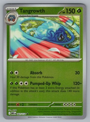 TANGROWTH 007 UC POKEMON REVERSE HOLO NM MEG REND-8