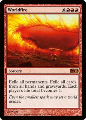 Worldfire -Foil Damaged / Poor MTG Magic 2013 Core Set