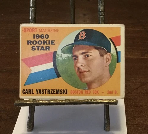 Carl Yastrzemski rookie card 1960 2B. 148 Boston Red Sox