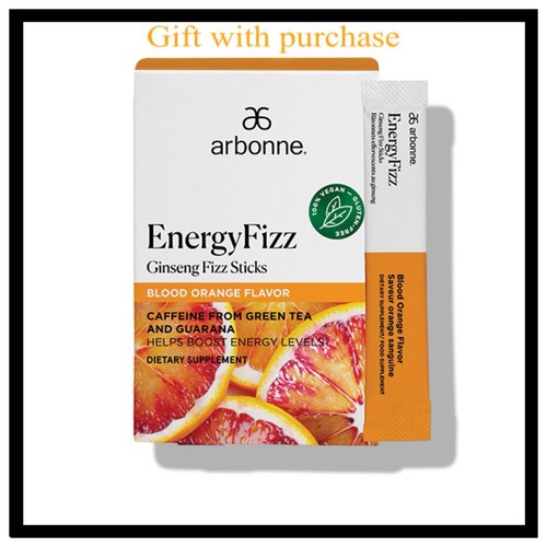 Arbonne Energy Fizz Blood Orange Flavor 1 Pack 30 Sticks Exp: 02/27 FREE GIFT
