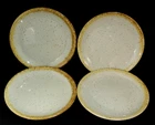 Nelson McCoy Graystone 7 1/2" Salad Plates Set of 4 Discontinued VERY NICE