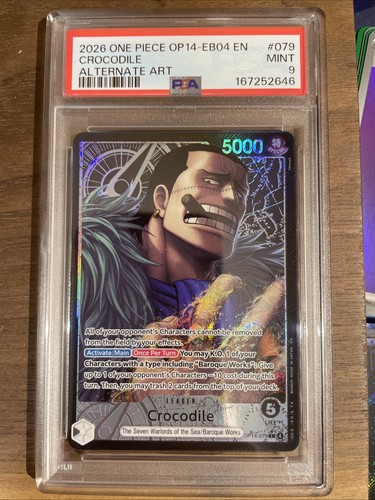 Crocodile (Alternate Art) graded PSA 9 for sale on eBay