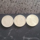 Lot of 3 Silver Dollars - 2x 1921 Morgan & 1x 1925 Peace 90% Silver