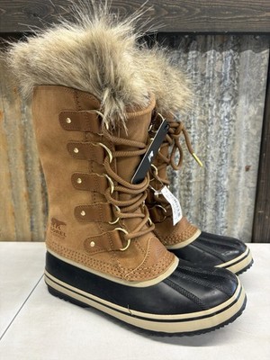 Sorel Brown And Black Lace-up Faux Fur Winter Boot | eBay display picture 3