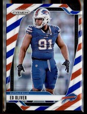 2024 Panini Prizm #32 Ed Oliver Red White and Blue