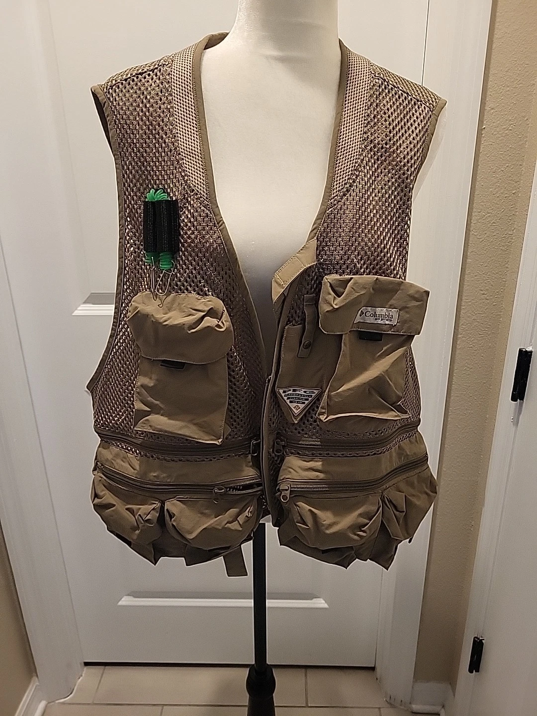 Vintage Columbia Vest Vintage Y2k Tactical Muilt Pocket 2XL