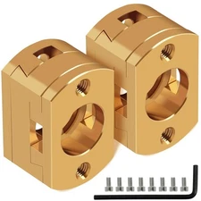 Brass Z Axis Coupler Dual Z T8 Lead Screw Upgrade Oldham Coupling Kit... 