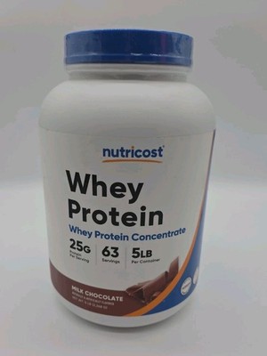 Nutricost Whey Protein Concentrate Milk Chocolate 5 LBS Exp 10/27 Sealed