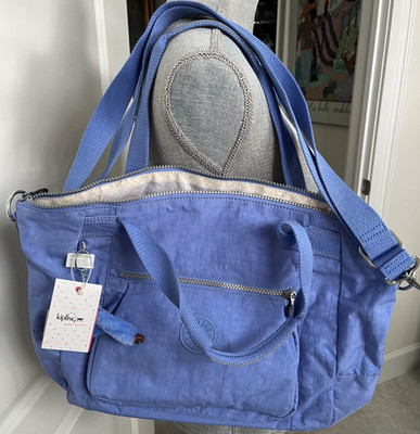KIPLING ''CHAMBERS'' SATCHEL. PERSIAN BLUE. NWT