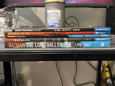 Superman Batman TPB Trade Paperback Lot Absolute Year One Two Long Halloween Red