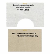 QUADRAFIRE WOOD STOVE BAFFLE BOARD & BLANKET KIT- 4100 I ACT  [PP2564] 832-3520