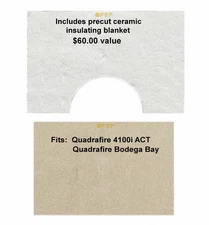 QUADRAFIRE WOOD STOVE BAFFLE BOARD & BLANKET KIT- 4100 I ACT  [PP2564] 832-3520