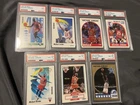 Lot of (7) Michael Jordan PSA 9 And 8 Graded Cards Skybox Hoops Fleer !!!