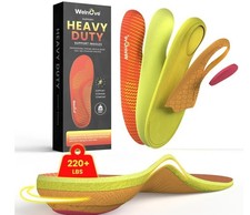 Plantar Fasciitis Insoles - Welnove Heavy Duty High Arch Support Insoles for ...