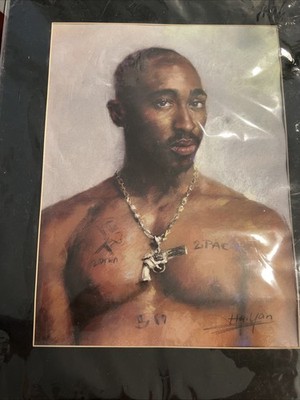 Tupac Shakur painting - Haiyan wang 