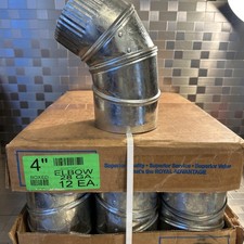 Royal  90 Degree Adjustable Elbow 28 Gauge 4” Qty 12