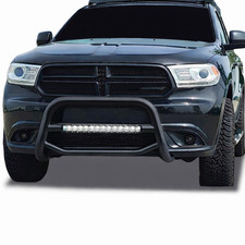 Black Horse Max Beacon Bull Bar No Skid Plate Bk Fit 11-21 Jeep Grand Cherokee