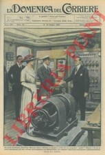 BELTRAME A. - Guglielmo Marconi riceve  i sovrani di Spagna sull' 