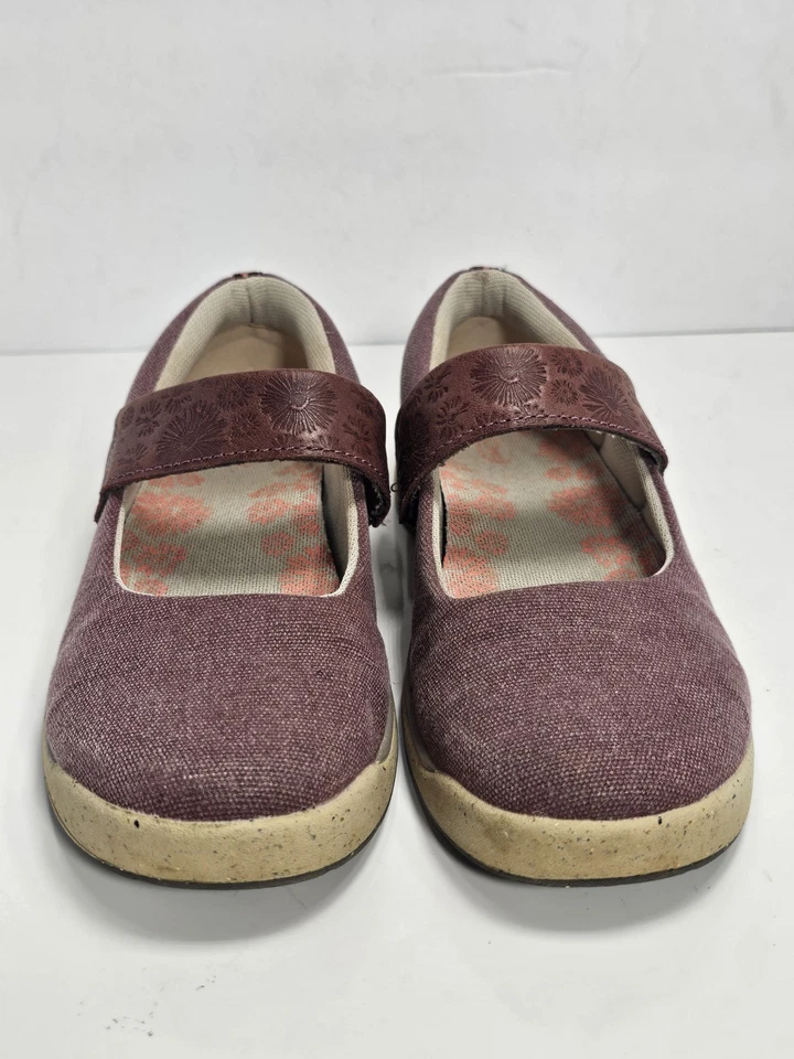 Zapatos Chaco Gala Mary Jane Para Mujer Talla 6 Ron Pasas Rojo Sin Cordones Comodidad J104610 Foto 2 de 4