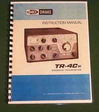Drake TR-4CW Instruction Manual: 11"x17" Foldout Schematic & Protective Covers