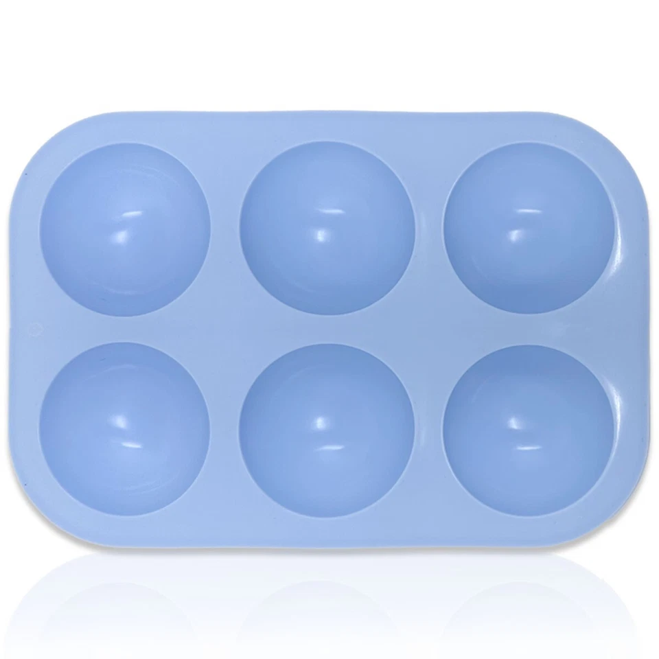 4x Silikon Halbkugel Backform Törtchen Kuchen Mulden Törtchenform Kuchenform - Bild 2 von 3