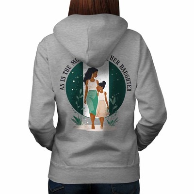 Wellcoda As Is the Mother Nigerian Flag Womens Hoodie Back