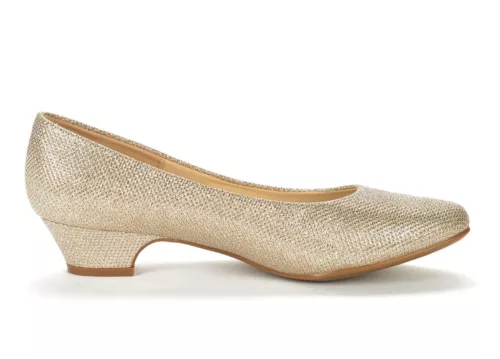 Zapatos de salón clásicos sin cordones de tacón grueso bajo con punta cerrada para mujer - Imagen 13 de 17