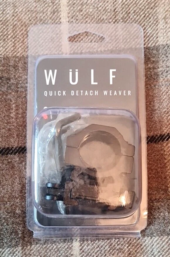 Wulf Optics Quick Detachable 1 Inch Rifle Scope Picatinny / Weaver Mount Rings - Image 4 of 4