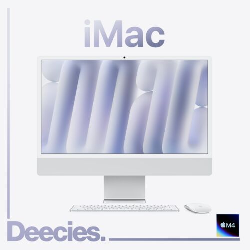 24-inch iMac Apple M4 10-core CPU 10-core GPU 24GB Ram 1TB SSD Silver Nano New