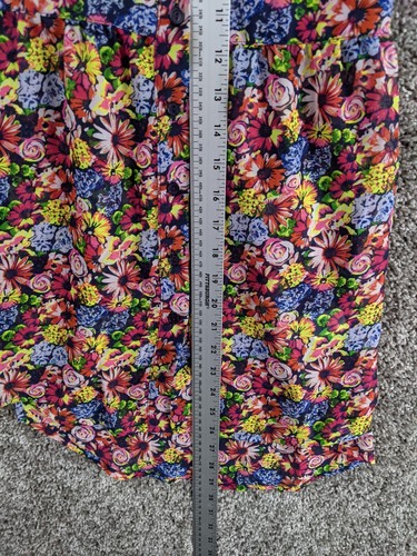 Disney D-Signed Button Down Dress / Floral Sheer / Pink Blue Yellow Girls Small - Picture 5 of 9