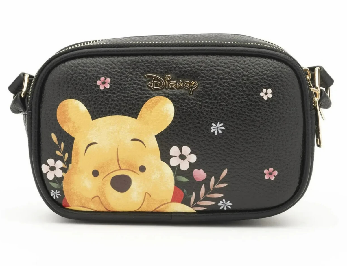 WondaPop Winnie the Pooh Double Zipper Crossbody Shoulder Bag Hand