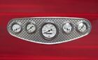 Stewart Warner style gauge panel with engine turned insert