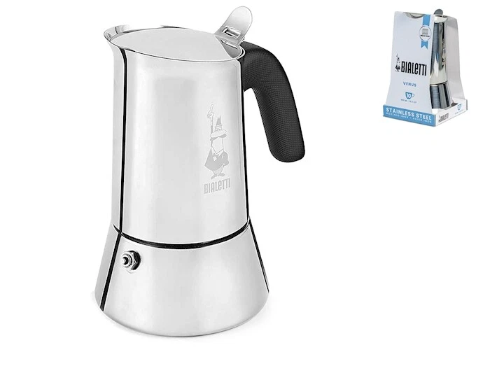 Caffettiera new venus in acciaio inox manico in bachilite da tazze 10 - Imagen 1 de 1