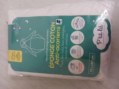 Babybett - Milbenschutz Matratze 70x140 cm - 100% Baumwolle -- 2088/1003