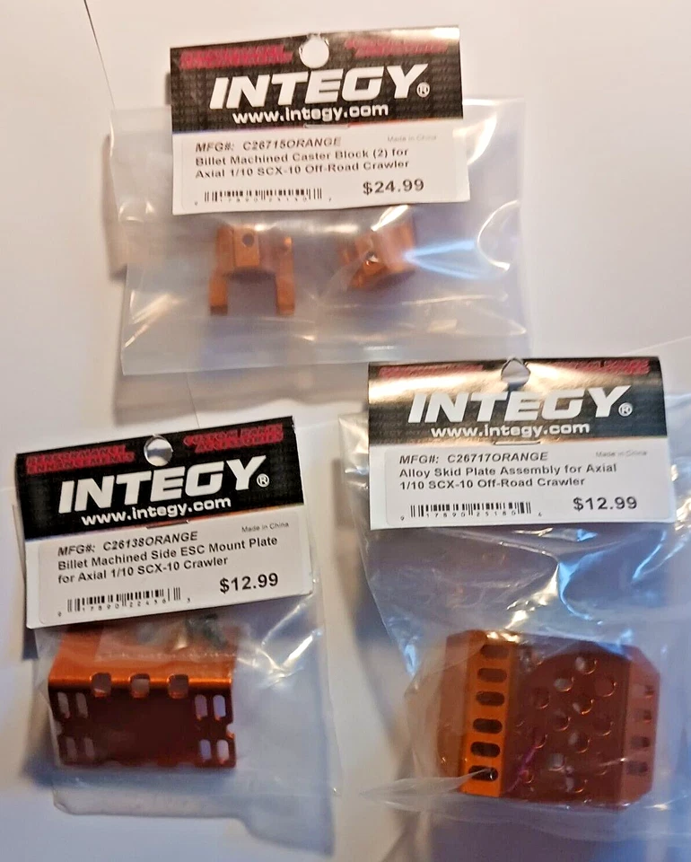 C26715ORANGE Caster block, C26138ORANGE ESC Mt & C26717ORANGE Skid Plate - Image 2 of 4