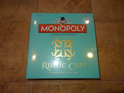 RUSTIC CUFF MONOPOLY GAME **SEALED IN BOX** COLLECTOR COMMEMORATIVE EDITION**