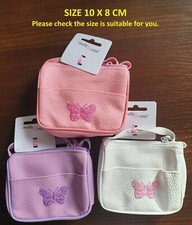 Little Girls Handbag Shoulder Crossbody Bag Zip Coin Purse Toddler Kid Butterfly