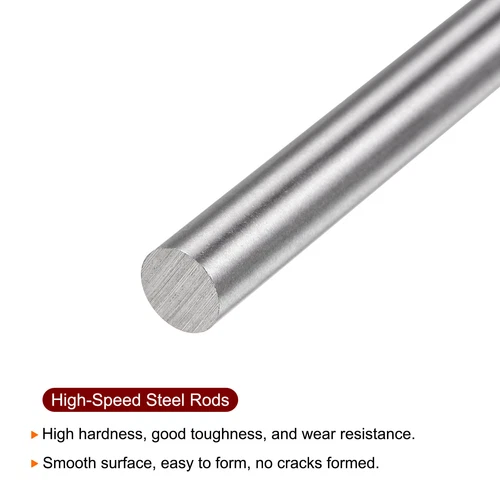5pcs 6.4mm x 100mm High Speed Steel (HSS) Round Rod Lathe Bar Stock DIY Tool - Picture 5 of 5