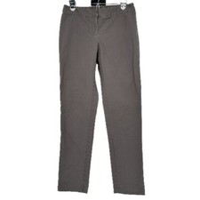 J. Jill Stretch Gray Flat Front Pants Women's Size 4