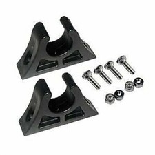 Attwood Canoe Kayak Paddle Holder Clips - Black with Mounting Hardware
