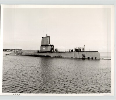 NAVY Balao-Class Submarine USS CHIVO (SS-341) Starboard Bow View 1953 PressPhoto
