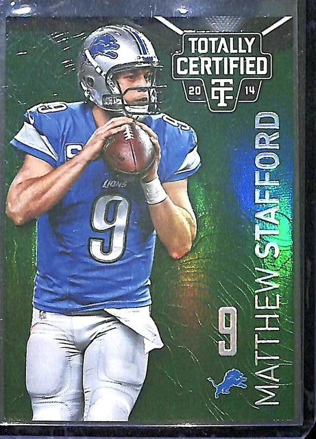 2014 Panini Totally Certified Emerald #32 Matthew Stafford No 1 of 1