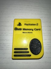 Sony Playstation 2 PS2 Memory Card Official OEM MagicGate 8MB Yellow.