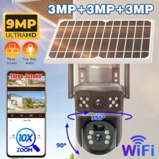 Camara De Seguridad Solar Inalambricas Para Exterior Con Vision Nocturna y Audio
