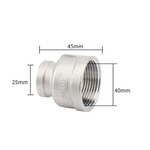 BSP Stainless Reducing Bushes Stainless Steel Pipe Fittings Female Connector - Picture 14 of 23